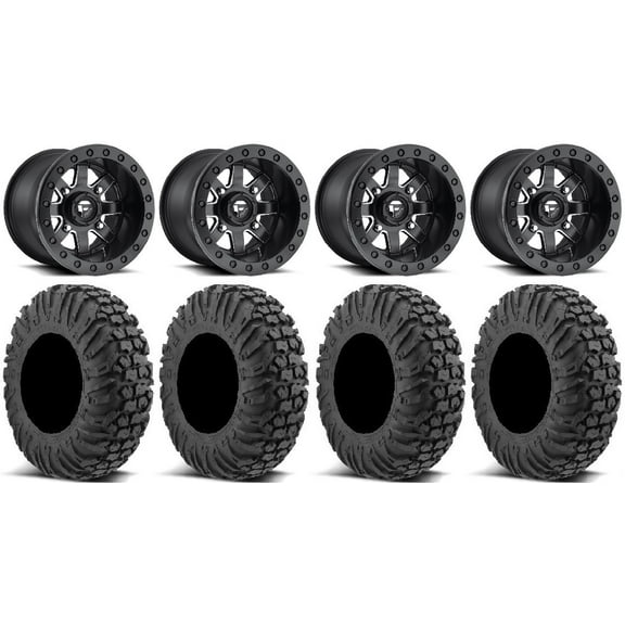 Fuel Maverick Beadlock 15" (5 2) Wheels 30" MotoVator Tires Sportsman RZR Ranger