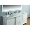 thumbnail image 5 of Stufurhome Cadence 60" White Double Sink Bathroom Vanity with Mirror, 5 of 7