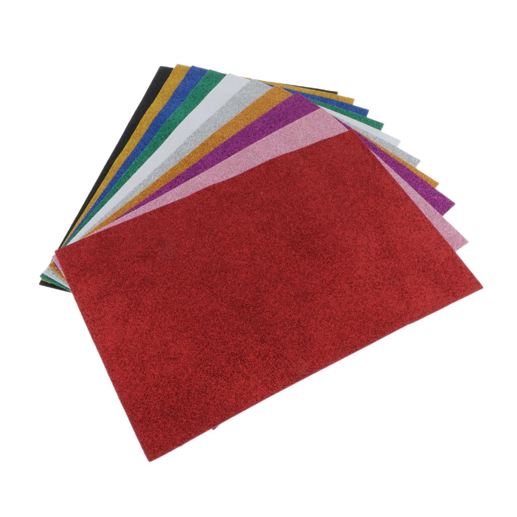 30pcs Glitter EVA Foam Sheets Adhesive Craft Foam Sheets Colorful