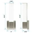 thumbnail image 4 of Luxrite 14" LED Wall Sconces, Brushed Nickel, Bathroom Vanity Light, 5 Color Options, 1050 Lumens, Dimmable, Square, 4 of 7