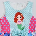 thumbnail image 4 of Girls Mermaid Dresses Casual Summer Sundress Kids Sleeveless Princess Birthday Party Dress Up, 4 of 7