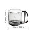 thumbnail image 3 of Fridja Home Decor Handheld Flour Semi-Automatic Fine Mesh Sieve with Clear Measuring Lightweight Plastic Baking Tool for Cakes and Powdered Ingredients, 3 of 6