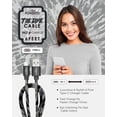 thumbnail image 5 of Liquipel Powertek Type-C Fast Charger Cable, 6ft USB-C for Galaxy, Note, Tab, MacBook, Tie Dye, 5 of 7