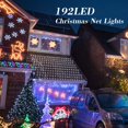 thumbnail image 5 of HEYFUNi 192 LED Net Lights Outdoor Mesh Lights 8 Modes Net Lights for Bushes Plug in Waterproof Christmas Net String Lights for Bushes Ceiling Wedding Indoor Outdoor(9.8ft x 6.6ft White), 5 of 5