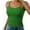 Green, variant on Lixiuxyad Strap Camisole Tank Top Women Spaghetti Strap Neck Ribbed Tank Tops Slim Fitted Camisole Basic Sleeveless Layering Shirts(Green S)