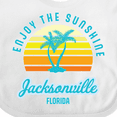 thumbnail image 4 of Inktastic Summer Enjoy the Sunshine Jacksonville Florida in Blue Boys or Girls Baby Bib, 4 of 4