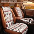 thumbnail image 3 of Eheartsgir Dustproof Car Seat Covers for Most Vehicles, Quilted Padded Fabric Non Slip Car Front Seat Covers, Christmas Fair Isle Theme, 3 of 6