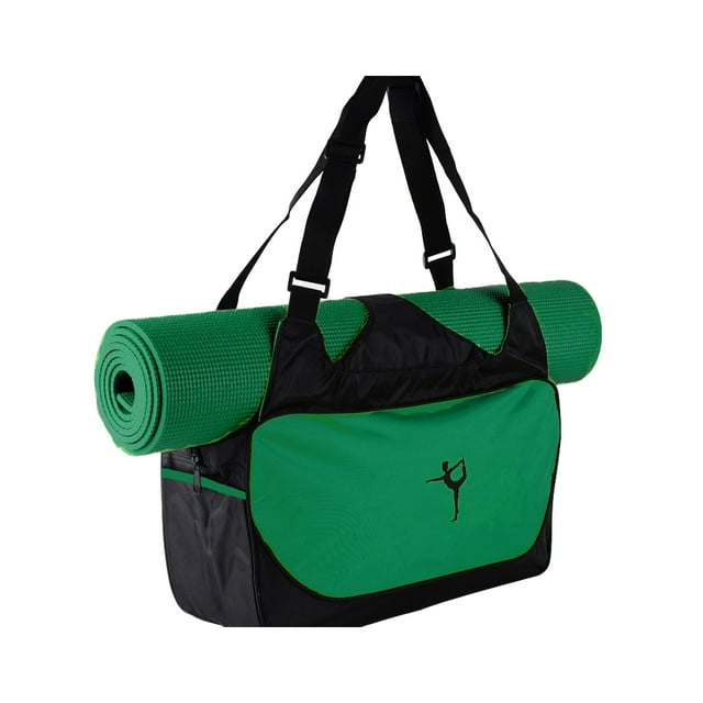 kurtrusly Essentiels de Yoga Bien Emballés dans un Sac de Sport Robuste et Durable Sacs de Sport Yoga Vert Foncé 1ensemble
