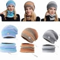 thumbnail image 4 of Conjunto De 2 Uds De Gorro Y Bufanda Calefactables, Gorro Tejido Con Tinte De Lazo Para Invierno Con Calor USB, Bufanda Para Hombres Y Mujeres, Para Esquiar Al Aire Libre, Ciclismo ANGGREK  Otros, 4 of 7