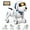 Blue, variant on RC Robot Dog, Smart Programmable RC Electronic Pet Puppy with Early Education Function, White/Blue