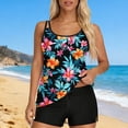 thumbnail image 2 of Swimsuit for Women Summer Adjustable Straps Tank Top with Boyshort Tummy Control Bathing Suits Athletic Swimwear, 2 of 7