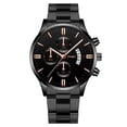 thumbnail image 2 of Relojes de hombre con calendario de seis agujas y tres ojos de moda empresarial, correa de acero para hombre., 2 of 6