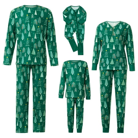 

Colofity Family Matching Pajamas Set Christmas Tree Sleepwear Jammies for Women Men Kids Baby