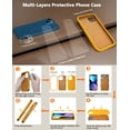 thumbnail image 7 of Xhy for iPhone 13 Case with Screen Protector & Camera Lens Protector Rugged Rubber Durable 3 in 1 Protective Phone Cover for Girl Men Women Cute (Yellow), 7 of 7