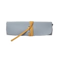 thumbnail image 2 of Bolsa de maquillaje – Organizadora cosmética, bolsa de viaje de cuero grueso de doble cara estilo coreano para brochas y lápices de cejas, 9,06 x 2,36 x 2,76 in, 2 of 6