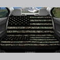 thumbnail image 3 of KUIFORTI American Flag Bench Seat Cover Black Seat Covers for Cars, Universal Fit Rear Split Bench Seat Cover for Trucks, SUV, Stretchable Backrest Saddle Blanket Protector Set of 2 Pieces, 3 of 4
