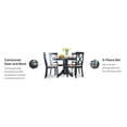 thumbnail image 4 of Homestyles Bishop Wood 5 Piece Dining Set in Black, 4 of 5