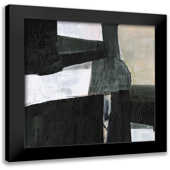 Goldberger, Jennifer 12x12 Black Modern Framed Museum Art Print Titled - Deconstructed Ebony II