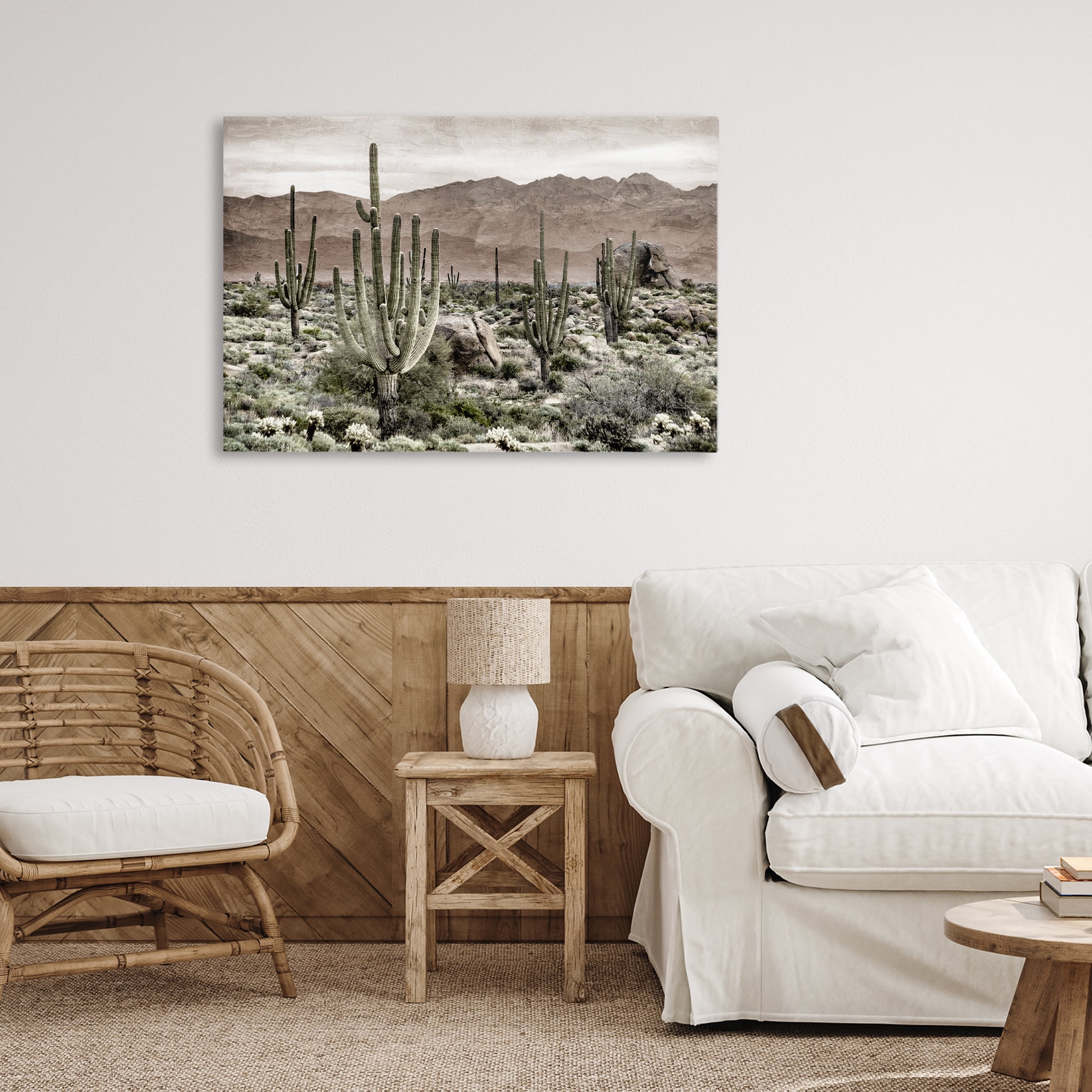 Stupell Industries Desert Land Cacti Wilderness Canvas Wall Art, design by Kim Allen