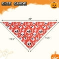 thumbnail image 2 of Halloween Dog Bandana 4 Pack - Soft and Breathable Pet Triangle Scarf Bibs, Full of Halloween Element Patterns, for Dogs and Cats, 2 of 5
