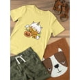 thumbnail image 3 of Unicorn Donut And Pumpkin T-Shirt Toddler -Image by Shutterstock,  4 Toddler, 3 of 4