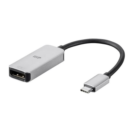 UPC: 0889028107041 | Monoprice USB-C DisplayPort Adapter 4K DisplayPort – Aluminum Body  Compact  Plug and Play – Consul Series