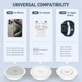 thumbnail image 4 of Wireless Charger for iPhone, 3 in 1 Charging Station for iPhone Devices, 15W Fast Wireless Charger Stand for iPhone 16 15 14 13 12 Pro Max, Charging Pad for AirPods 3/2/Pro, iWatch 9/8/7/6/SE/5/4, 4 of 8