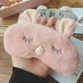 thumbnail image 4 of Cute Animal Rabbit Koala Sleeping Eye Mask Soft Plush Blindfold Sleep Masks Eye Cover for Kids Girls Women Home Sleeping Traveling Nap Shade Blindfold, 4 of 8