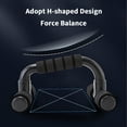 thumbnail image 7 of Vaupan Push-Up Brackets Strength Training-Workout Stands of Ergonomic Push-Up Equipment with Non-Slip Sturdy Portable for Home Fitness Training, H-Shaped Bracket Handle for Floor Workouts (Black), 7 of 7