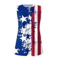 thumbnail image 6 of Edvintorg 4Th Of July Tank Top for Women Fashion Summer Womens Tops And Blouses Casual Round-Neck Sleeveless Vest Strapless Printed Festival Tops, 6 of 6