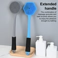 thumbnail image 2 of Yesbay Silicone Bath Brush Long Handle Double-Sided Brush Head Gentle Back Scrubber Deep Cleaning al Massage Brush, 2 of 8