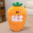 thumbnail image 4 of Cute Pillow Stuffed Fruit Vegatable Toy Cute Pillow Stuffed Fruit Vegatable Toy  Removable Strawberry Banana Avocado Carrot Snack Pattern Pillow Gift For Teenagers Girls, 4 of 6