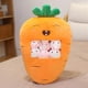 thumbnail image 2 of Linda Almohada De Peluche De Frutas Y Verduras, Juguete Creativo Extraíble De Fresa, Plátano, Aguacate, Zanahoria, Aperitivo, Almohada Con Patrón, Regalo Para Adolescentes Y Niñas seitruly FN006821-02, 2 of 6