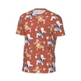 thumbnail image 6 of Wukai Cute Poodle Dog Print Men's Short-Sleeved Mesh T-Shirt,Quick-Dry Short Sleeve Workout T-Shirt-, 6 of 8