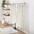 thumbnail image 4 of No. 918 Riverwood 2-Pack Floral Stripe Semi-Sheer Rod Pocket Kitchen Curtains, 54"W X 36"L, 4 of 8