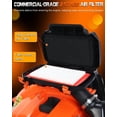 thumbnail image 3 of YNCE Gas Leaf Blower, 80CC 4.8 HP 2 Cycle Backpack Leaf Blower with 900 CFM , 206 MPH Powerful Clearing Performance and Ergonomic Harness System, Gifts for dad (Orange), 3 of 10