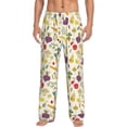 thumbnail image 2 of Lsque Vegetable Print Men's Pajama Pants, Lounge Pant - Comfortable Home Wear,Elastic Waistband, Stylish Design-Small, 2 of 9