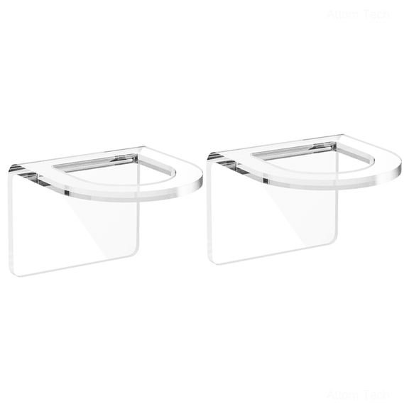 New Arrivals Clear Acrylic Kitchen Sink Brush Holder 2PCS