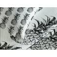 thumbnail image 4 of Ambesonne Pineapple Quilted Bedspread Set 3 Pcs, Vintage Fruit, Queen Size, Black Grey White, 4 of 5