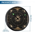 thumbnail image 3 of Indoor 12' Voice-Activated Luminous Decoration Wall Clock With LED Night Light Black & Gold Celestial Map, 3 of 8