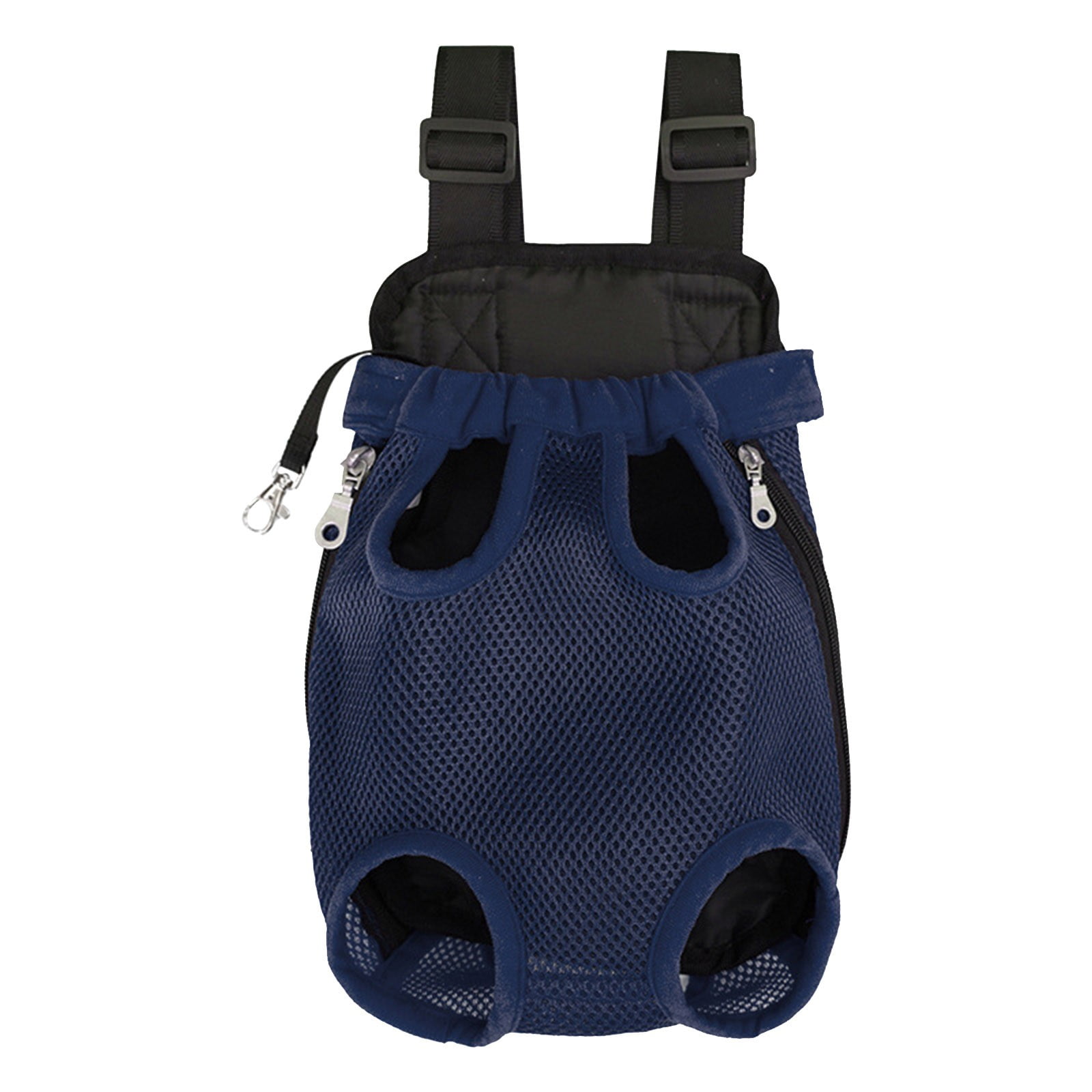 Taotanxi Pet Carrier Backpack, Legs Out Adjustable Pet Front Cat Dog Carrier Backpack, Easy-Fit Dog Travel Backpack Carrier for Hiking Camping for Small Medium Puppies Cats (M, Navy)