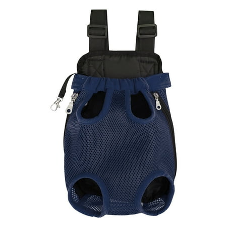 Taicans Pet Carrier Backpack Legs Out Front Pet Carrier Backpack Comfortable Puppy Bag with Shoulder Strap and Sling Adjustable Pet Front Cat Dog Carrier Backpack Travel Bag Navy/L