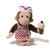 GUND Curious George with Ice Cream Stuffed Animal Toy, 13", Multicolor