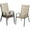 Brown, variant on Arlopu Set of 4 Outdoor Patio Dining Chairs with Textilene, Metal Frame