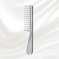 thumbnail image 3 of Metallic Wide Tooth Comb with Handle, 3 of 3