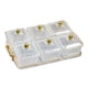 thumbnail image 5 of Caja organizadora de cuencos para servir con compartimentos y doble asa con rejilla Nordic Cookies 6 tazones transparentes, 5 of 9