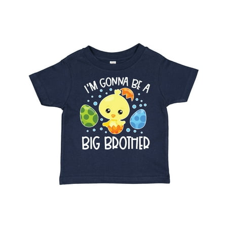 

Inktastic Easter I m Gonna Be a Big Brother with Green and Blue Eggs Gift Toddler Boy Girl T-Shirt