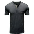 thumbnail image 4 of Binmer Mens Henley Shirts Short Sleeve Button Casual Top Cotton T-Shirt with Pocket, 4 of 4