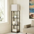 thumbnail image 3 of SUNMORY Large Size Floor Lamp with Shelves, 4-Tier Wood Modern Floor Lamps for Living Room with 3 Color Temperature Bulb, Tall Lamp, Lamps for Bedroom, Living Room Decor Display, Corner Bookshelf, 3 of 8