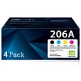 thumbnail image 1 of Paquete de 4 cartuchos de tóner MANDBOY 206A para HP Laserj Pro M283, 1 of 6